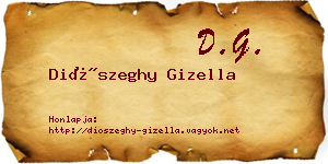 Diószeghy Gizella névjegykártya